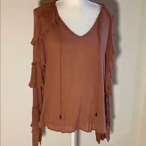 NWT Love Sam peasant style blouse